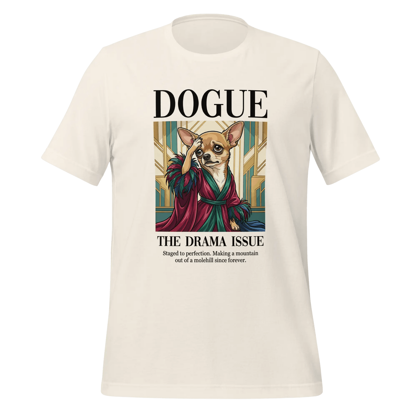 Chihuahua T-Shirt - Stylish Dog Lover Tee 'Dramatic Chihuahua' - PrintsDog