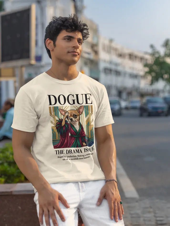 Chihuahua T-Shirt - Stylish Dog Lover Tee 'Dramatic Chihuahua' - PrintsDog