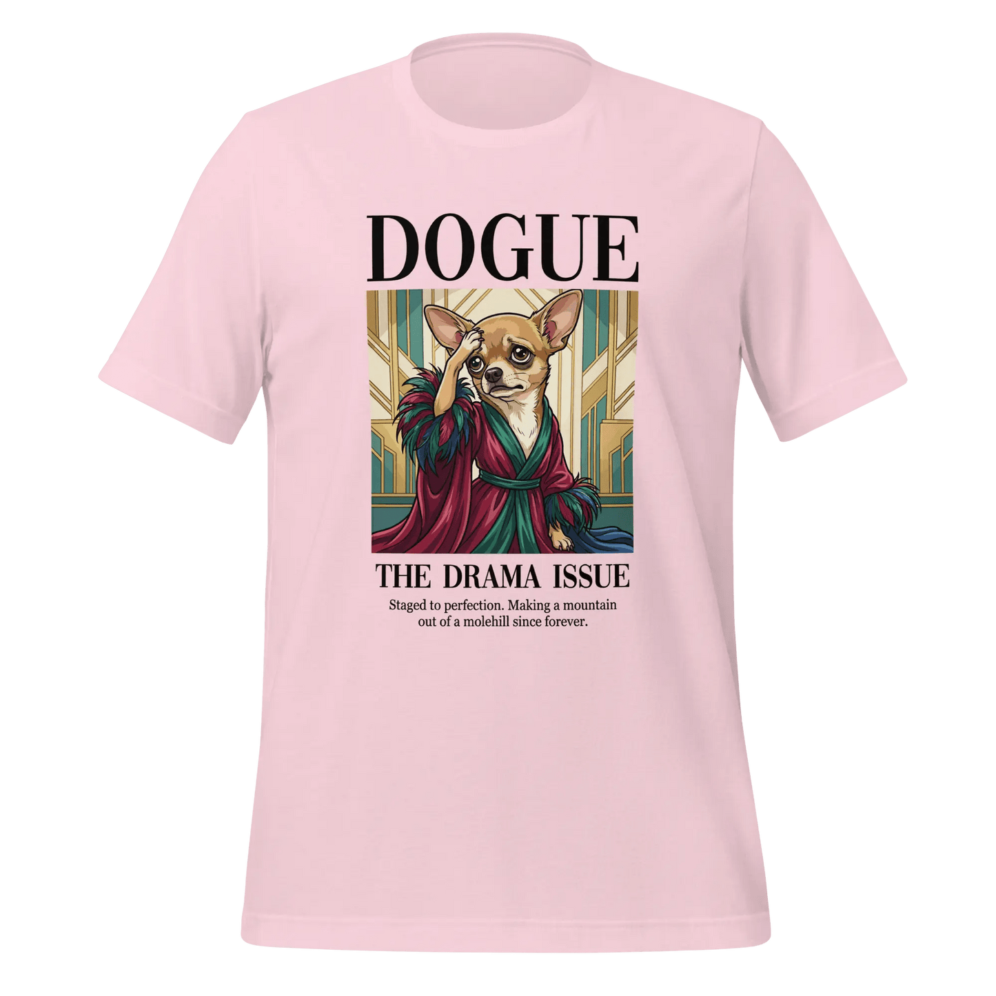 Chihuahua T-Shirt - Stylish Dog Lover Tee 'Dramatic Chihuahua' - PrintsDog
