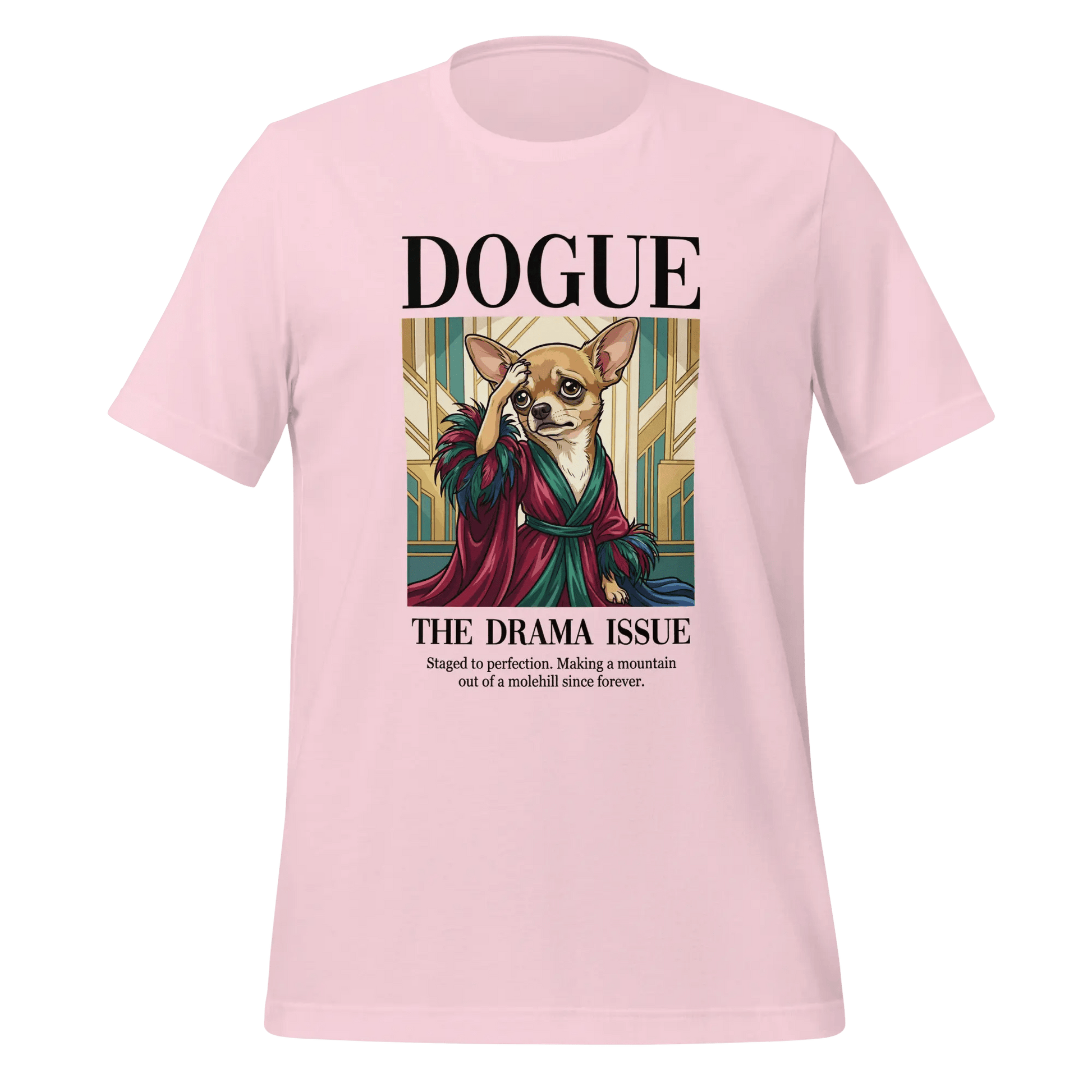 Chihuahua T-Shirt - Stylish Dog Lover Tee 'Dramatic Chihuahua' - PrintsDog