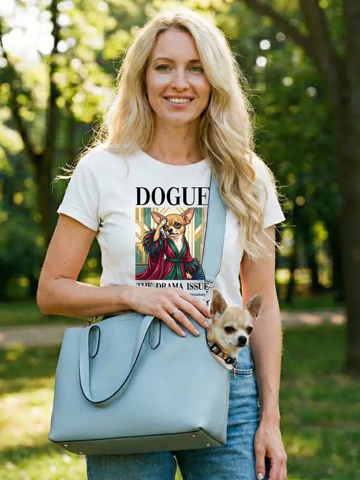 Chihuahua T-Shirt - Stylish Dog Lover Tee 'Dramatic Chihuahua' - PrintsDog