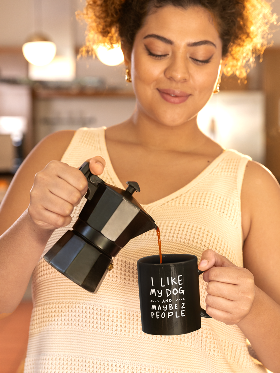 I Like My Dog Mug – Ceramic Dog Lover Gift Cup.