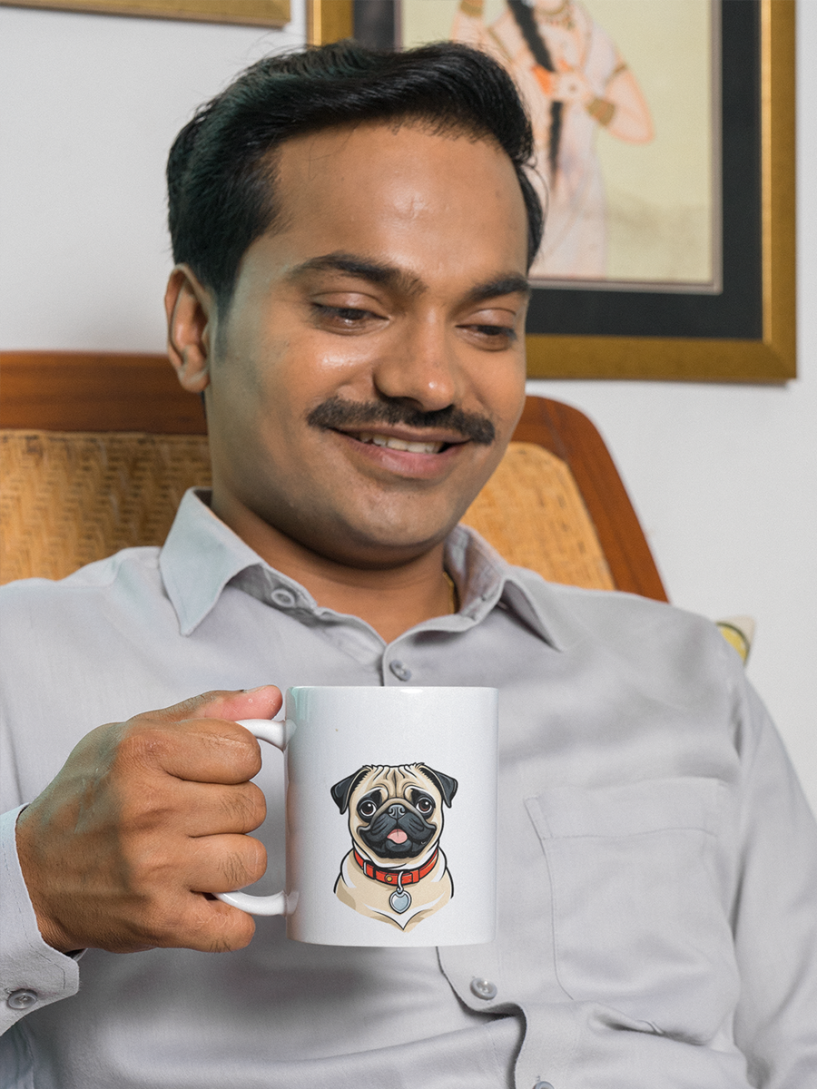 Pug Mug – Cute Ceramic Cup for Dog Lovers.
