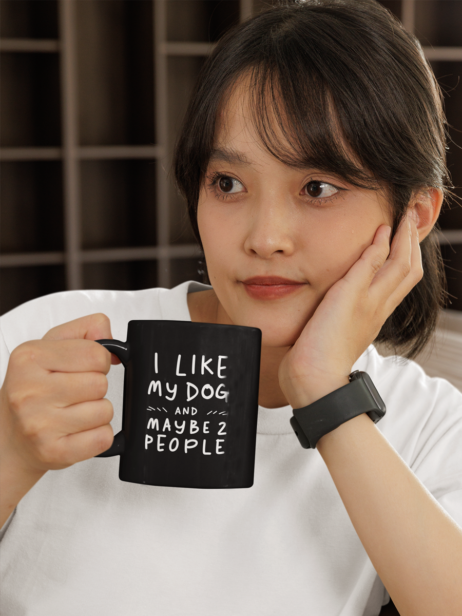 I Like My Dog Mug – Ceramic Dog Lover Gift Cup.