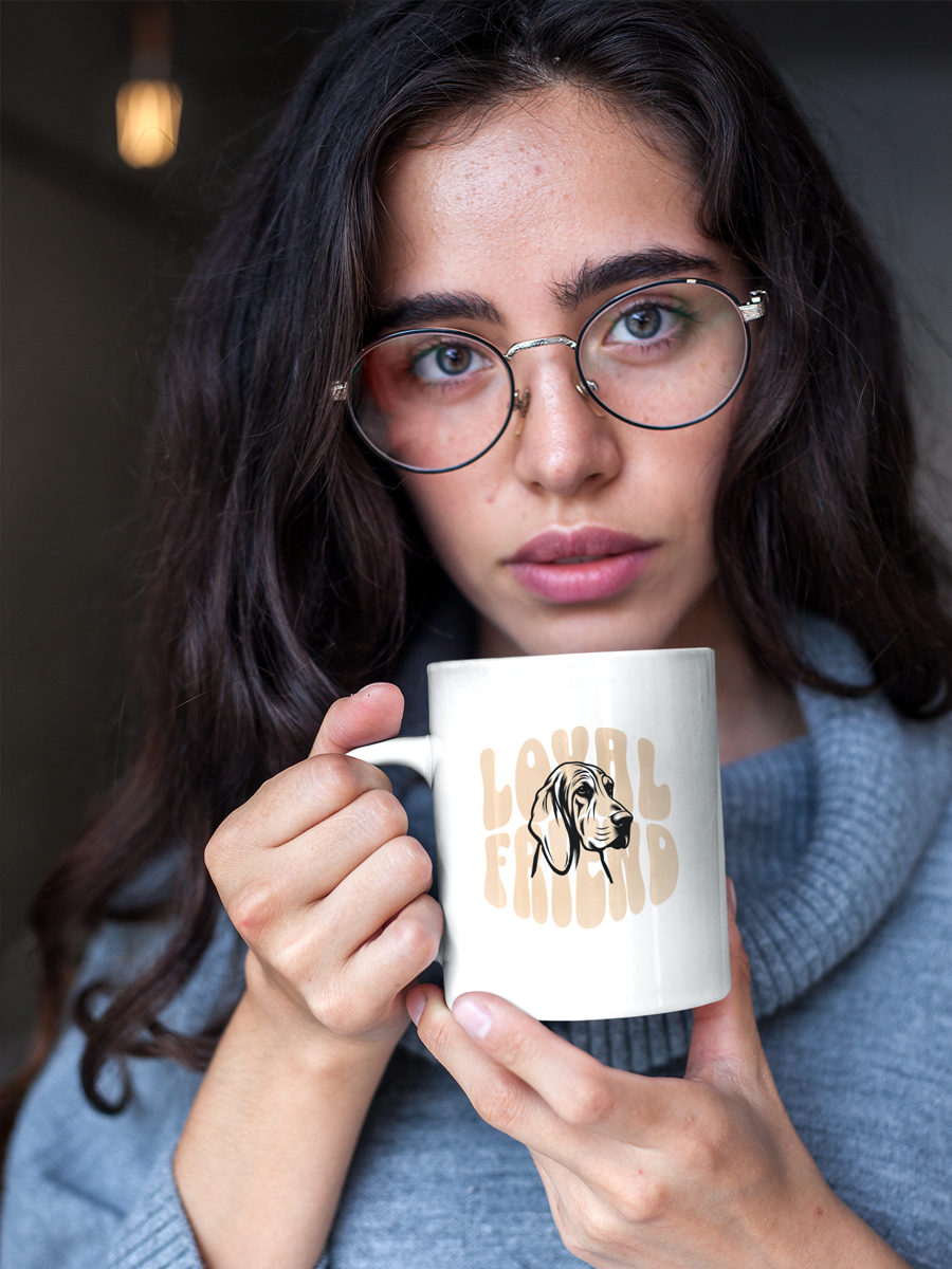 Loyal Friend Mug – Ceramic Dog Lover Cup.