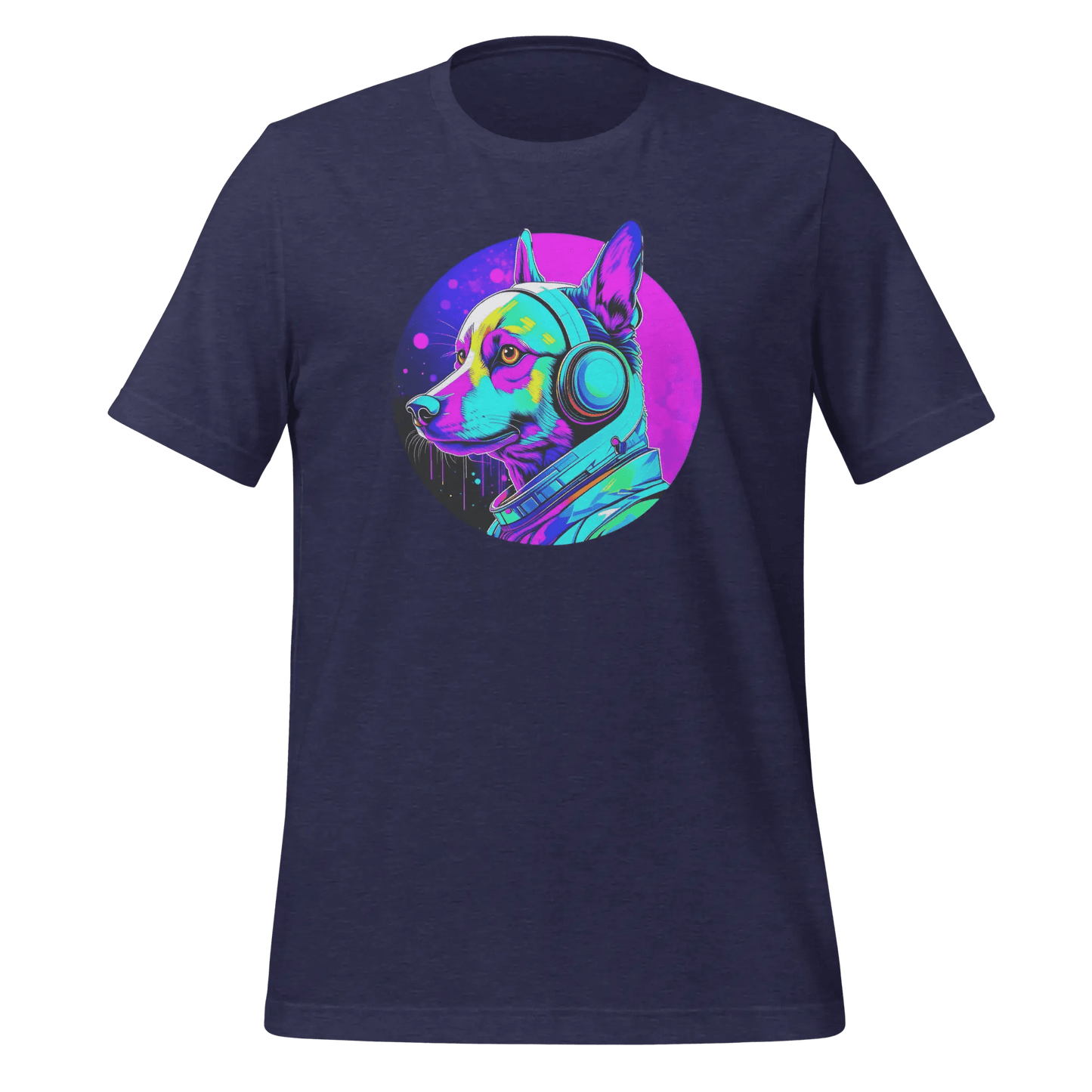 Colorful Dog T-Shirt - Dog Lover Tee "Music Sounds Better With My Dog" - PrintsDog