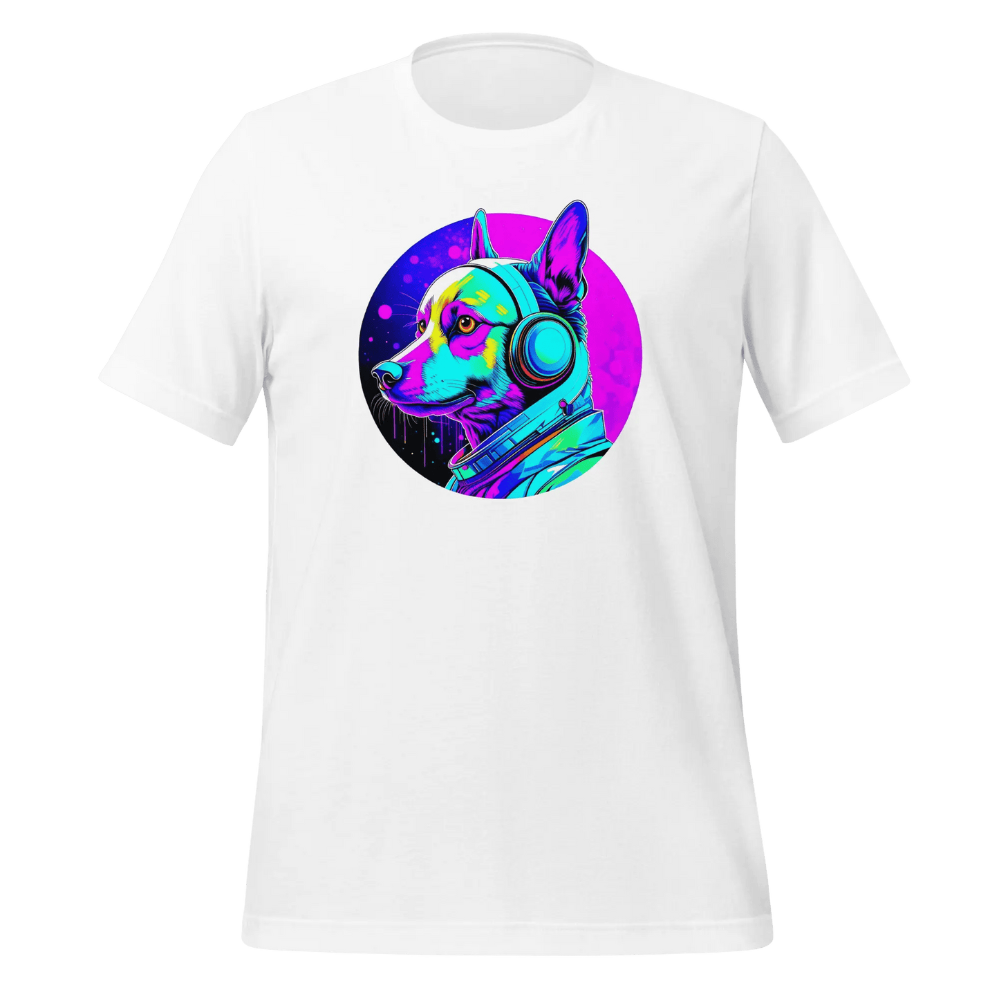 Colorful Dog T-Shirt - Dog Lover Tee "Music Sounds Better With My Dog" - PrintsDog