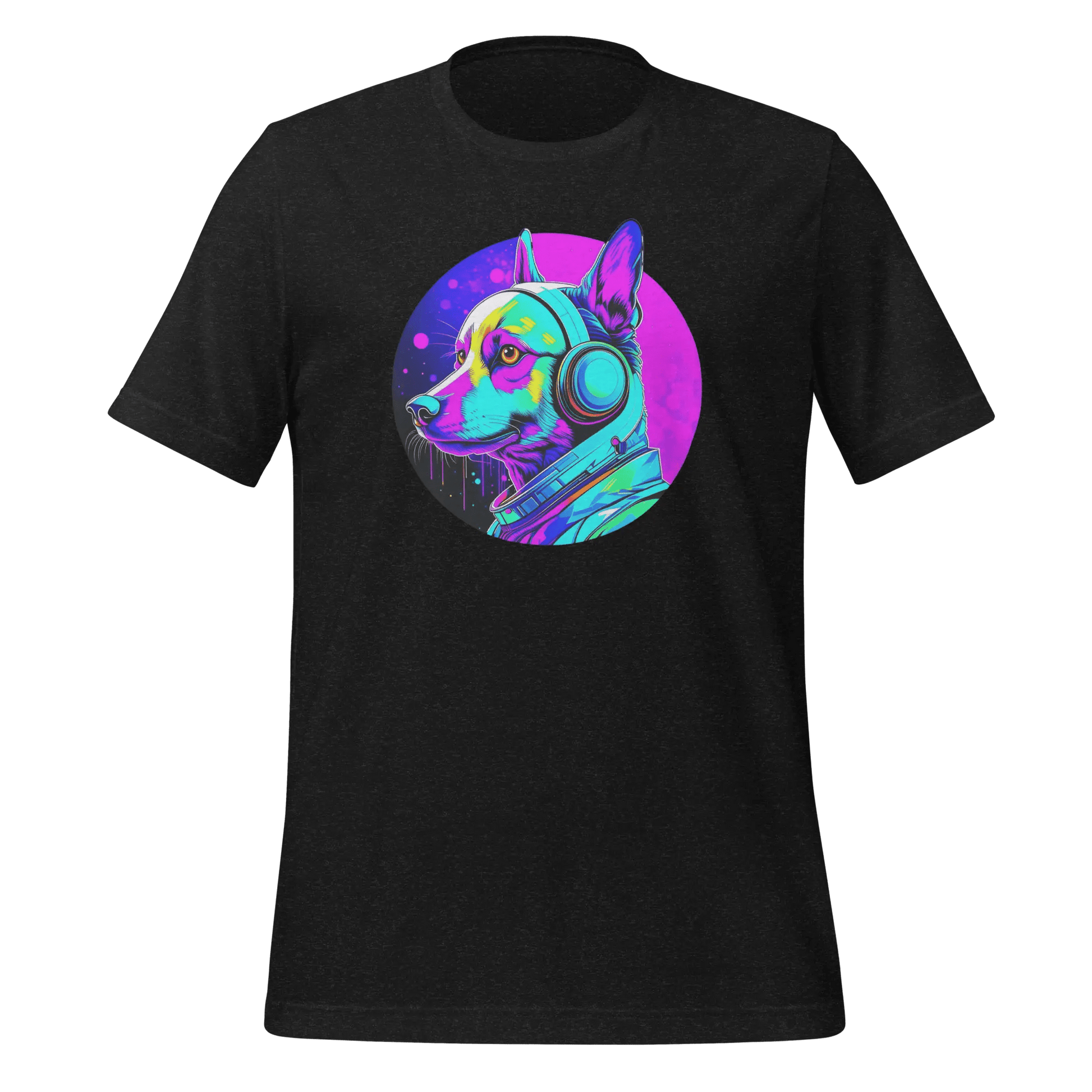 Colorful Dog T-Shirt - Dog Lover Tee "Music Sounds Better With My Dog" - PrintsDog