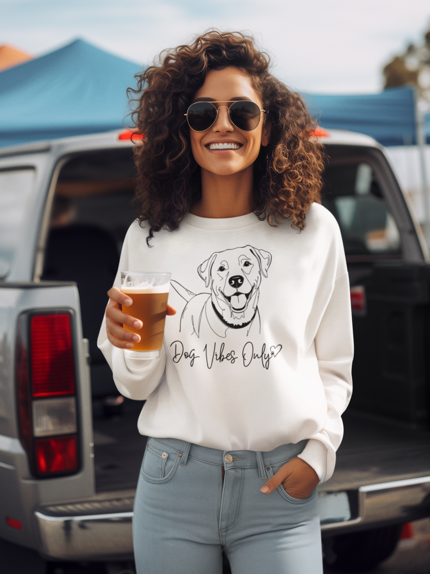 Dog Vibes Only Sweatshirt.