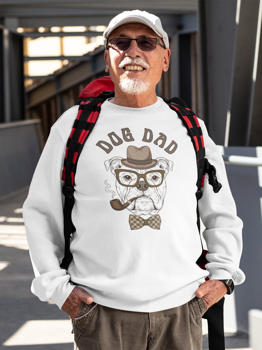 Dog Dad Vintage Bulldog – Funny Retro Dog Lover Sweatshirt.