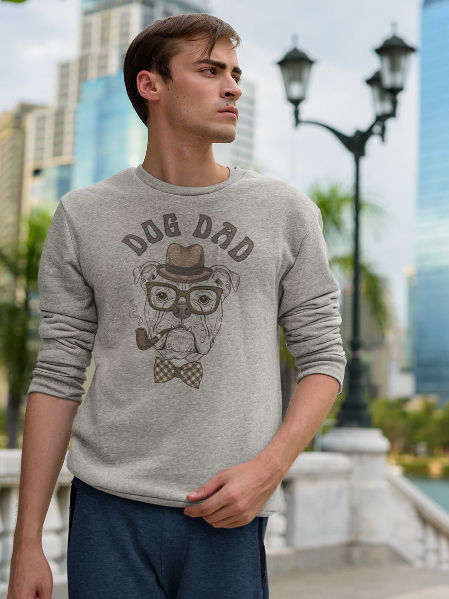 Dog Dad Vintage Bulldog – Funny Retro Dog Lover Sweatshirt.