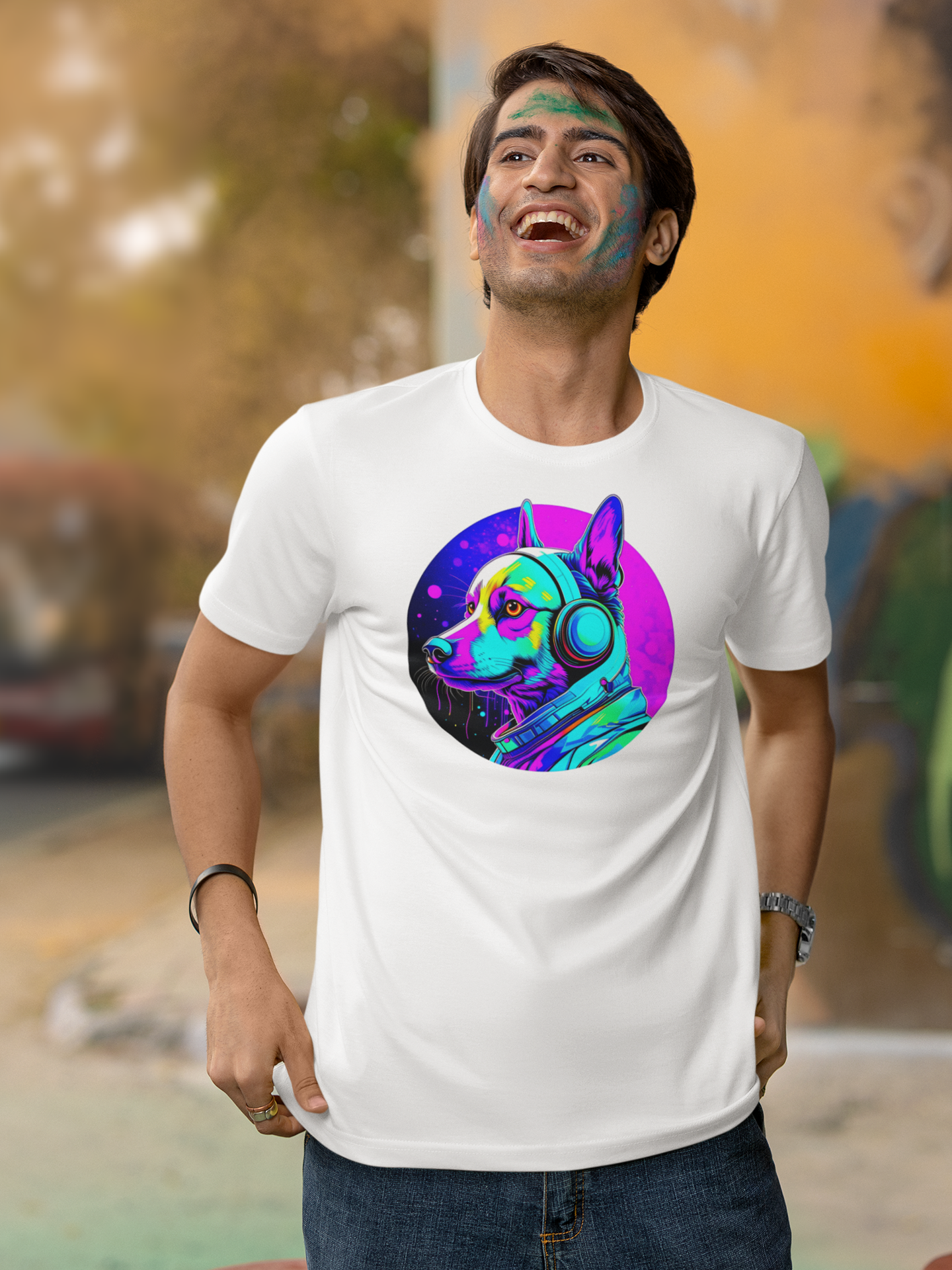 Colorful Dog T-Shirt.