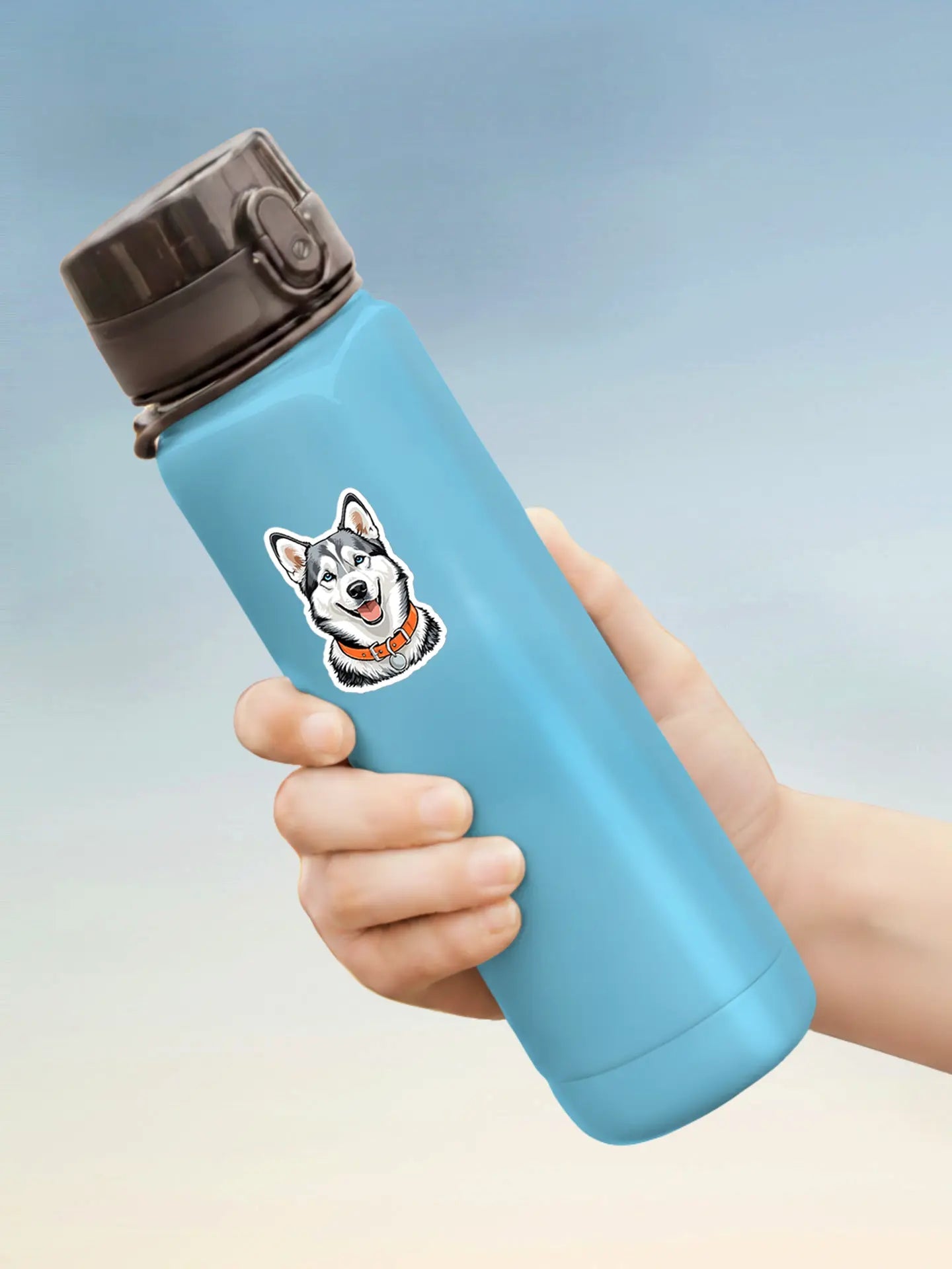 Cute Husky Sticker - Waterproof Vinyl Decal for Laptop, Water Bottle & Phone. - PrintsDog