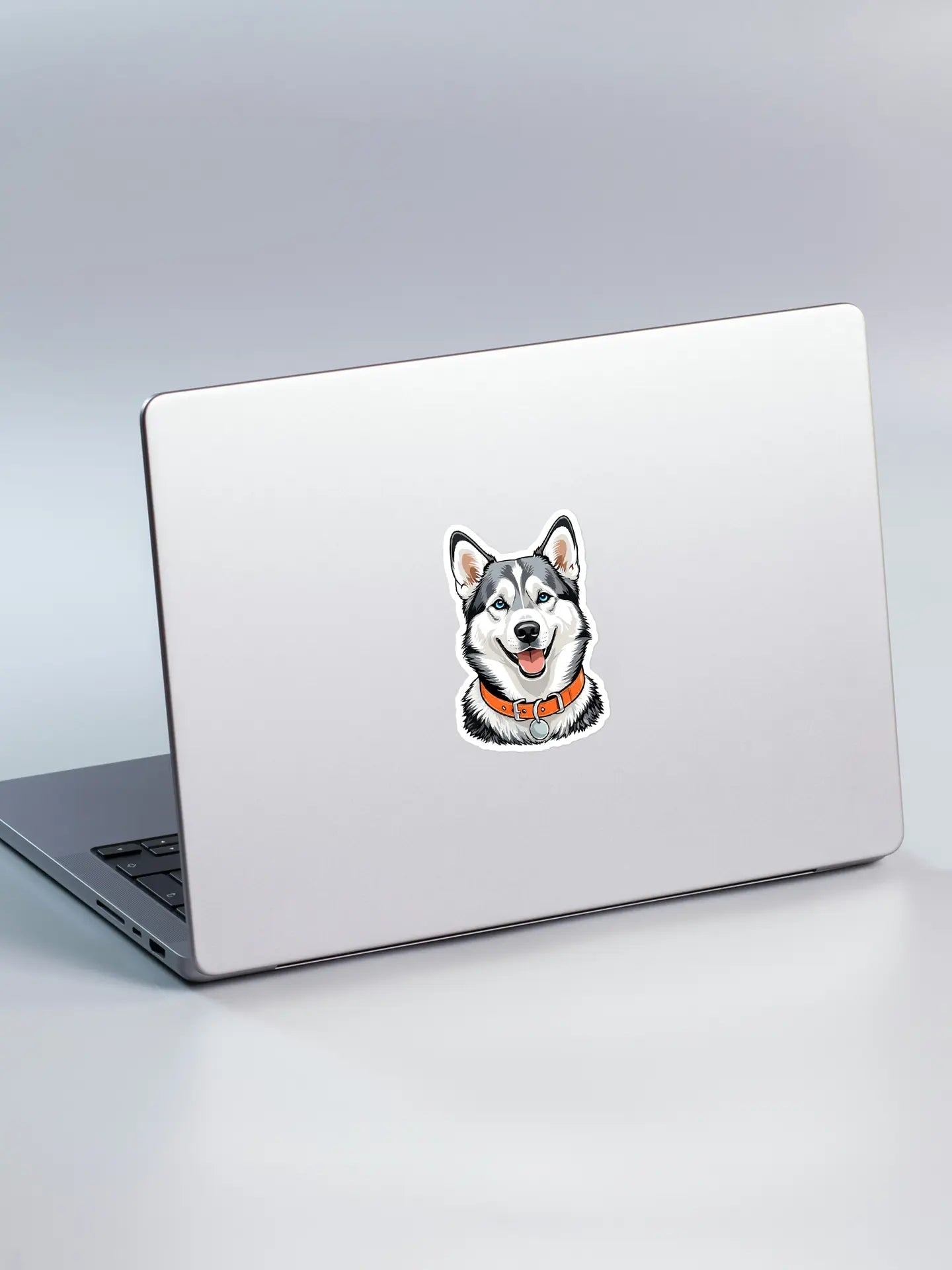 Cute Husky Sticker - Waterproof Vinyl Decal for Laptop, Water Bottle & Phone. - PrintsDog
