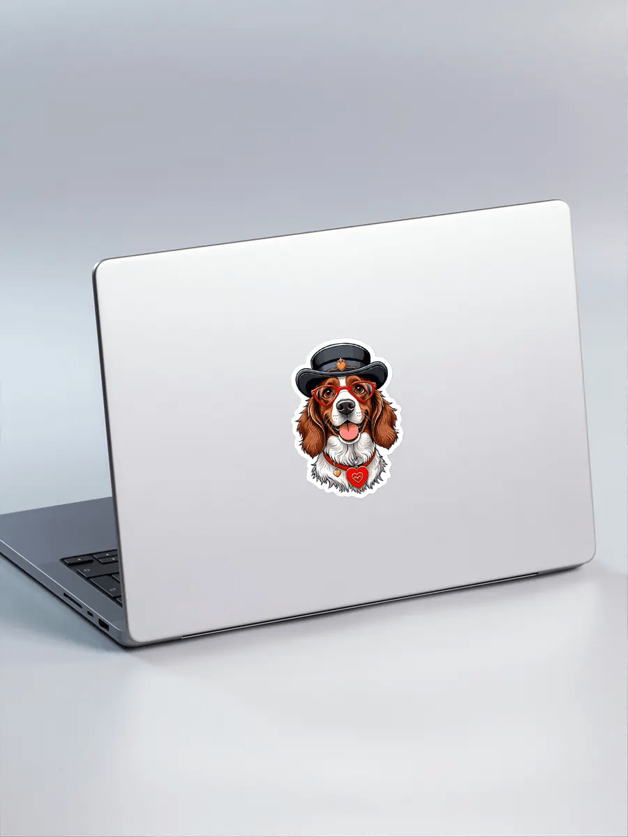 Cute Spaniel Sticker - Waterproof Vinyl Decal for Laptop, Water Bottle & Notebook - PrintsDog