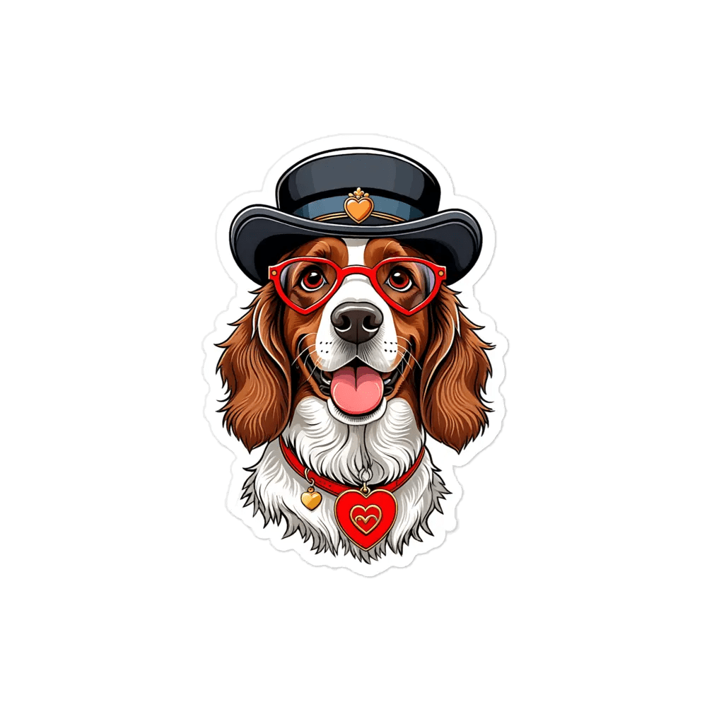 Cute Spaniel Sticker - Waterproof Vinyl Decal for Laptop, Water Bottle & Notebook - PrintsDog