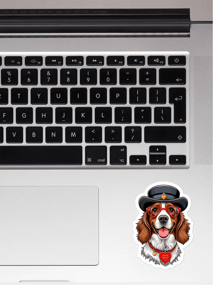 Cute Spaniel Sticker - Waterproof Vinyl Decal for Laptop, Water Bottle & Notebook - PrintsDog