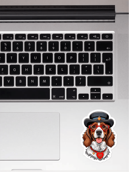 Cute Spaniel Sticker - Waterproof Vinyl Decal for Laptop, Water Bottle & Notebook - PrintsDog