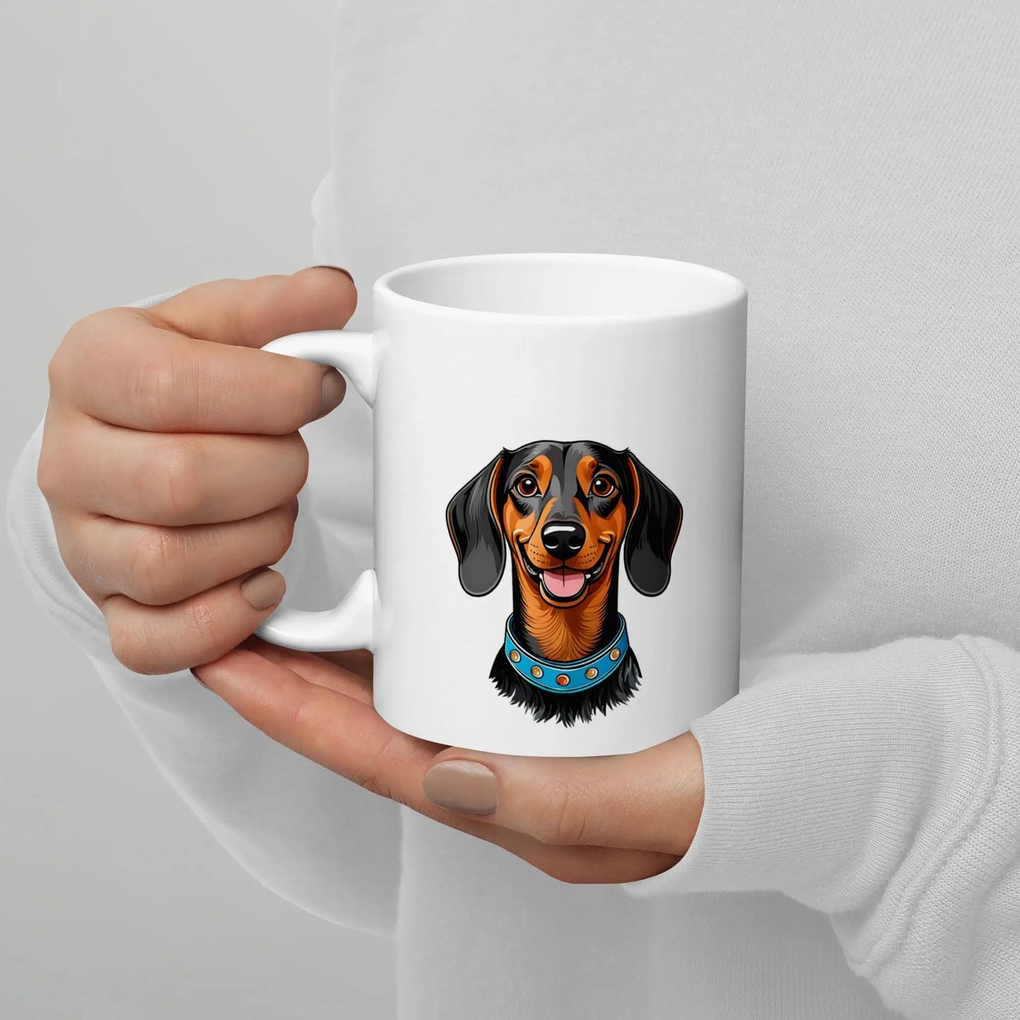 Dachshund Mug - Ceramic Coffee Cup Gift for Dachshund Lovers. - PrintsDog