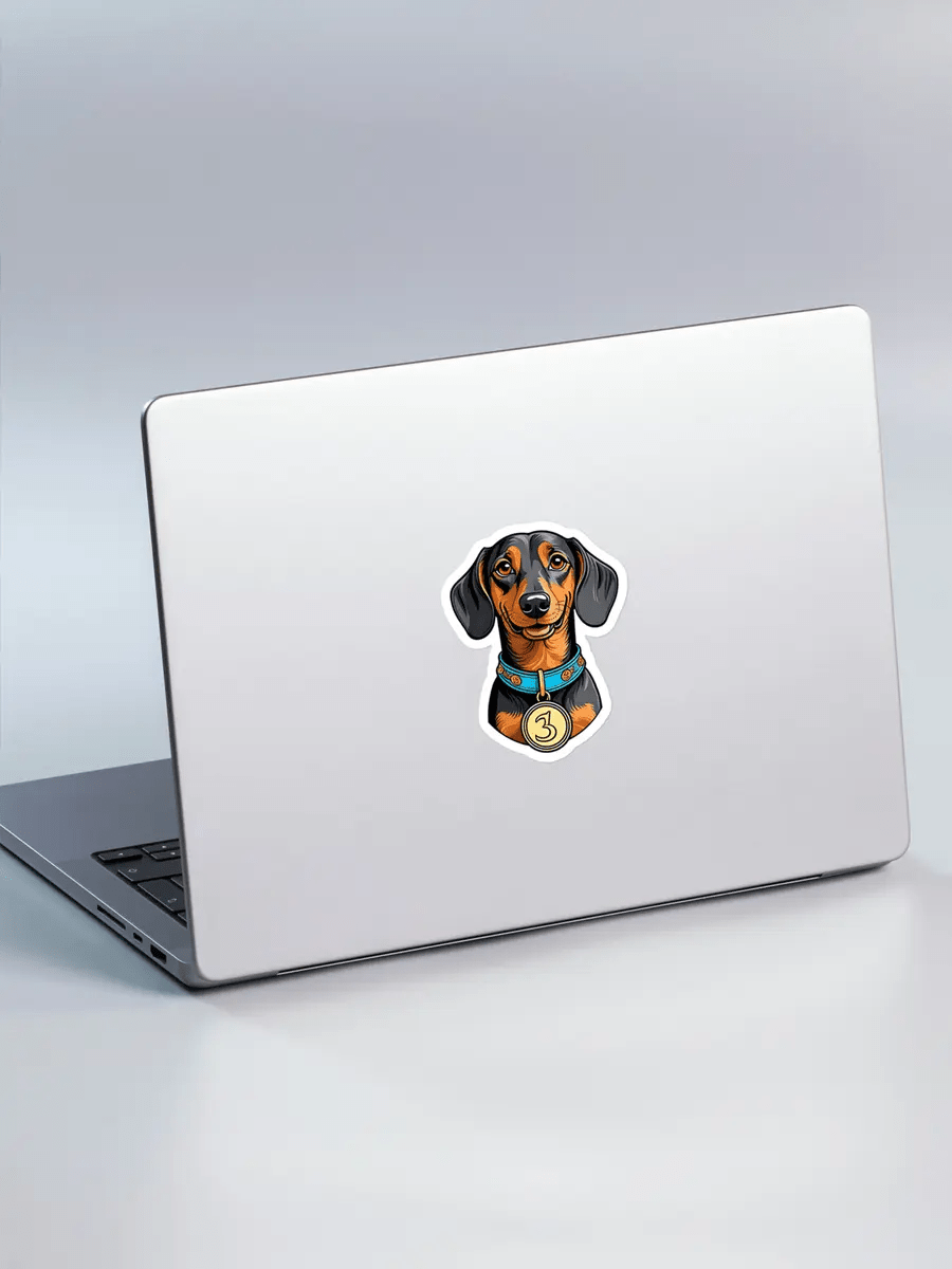 Dachshund Sticker - Waterproof Vinyl Decal for Laptop, Phone & Tablet. - PrintsDog