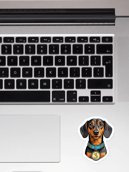 Dachshund Sticker - Waterproof Vinyl Decal for Laptop, Phone & Tablet. - PrintsDog