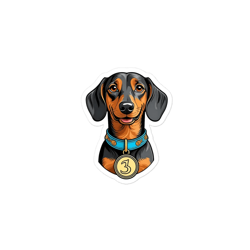 Dachshund Sticker - Waterproof Vinyl Decal for Laptop, Phone & Tablet. - PrintsDog