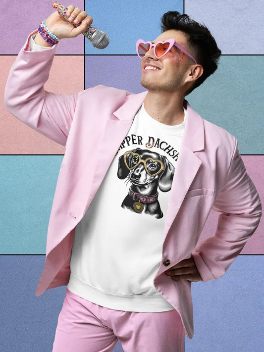 Dapper Dachshund Sweatshirt - Dog Lover Gift for Dachshund Owners. - PrintsDog