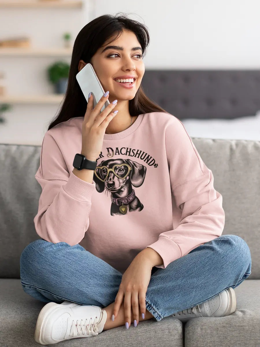 Dapper Dachshund Sweatshirt - Dog Lover Gift for Dachshund Owners. - PrintsDog