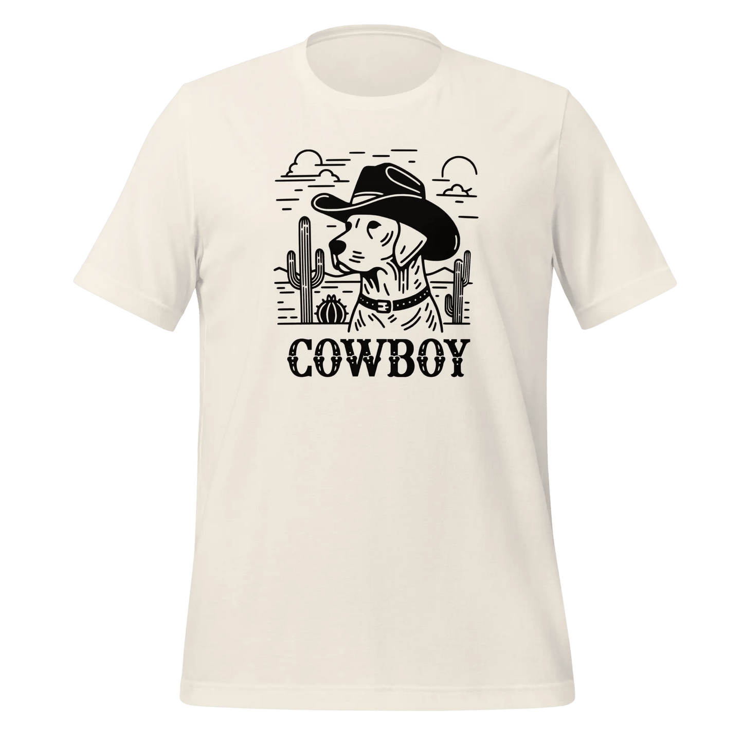 Dog T-Shirt - "Cowboy" Western Style Dog Lover Tee. - PrintsDog