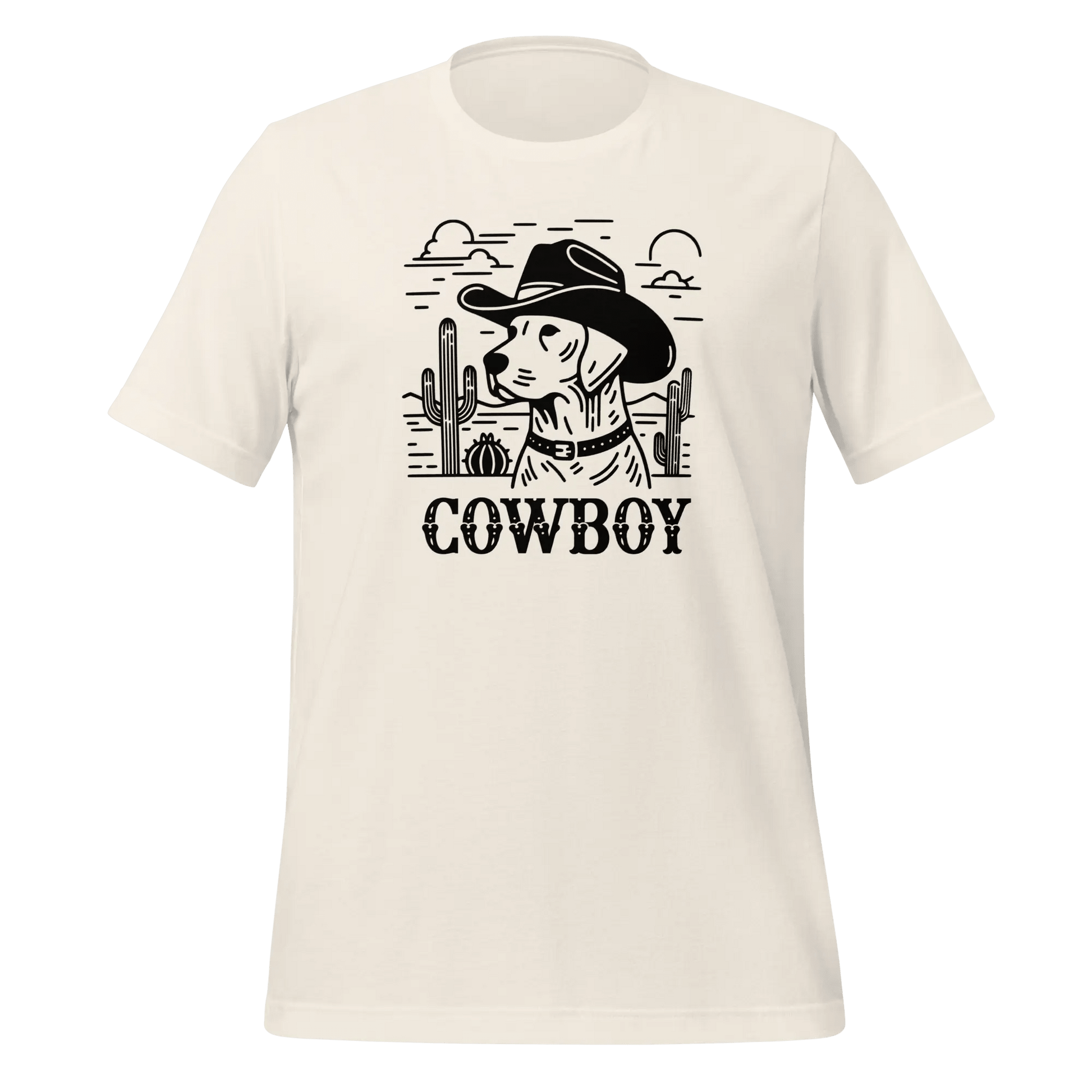 Dog T-Shirt - "Cowboy" Western Style Dog Lover Tee. - PrintsDog