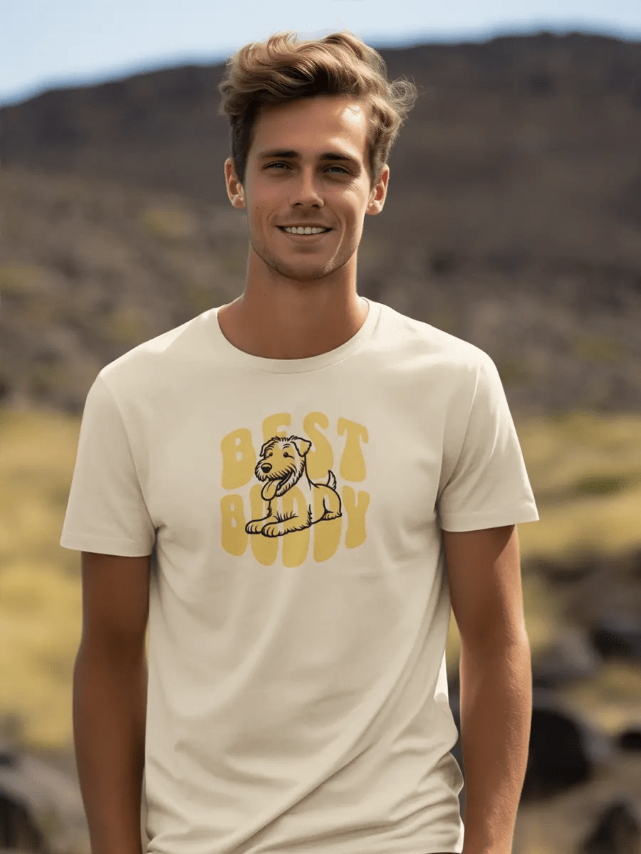 Dog T-Shirt - "Dog is My Best Buddy" for Dog Lovers. - PrintsDog