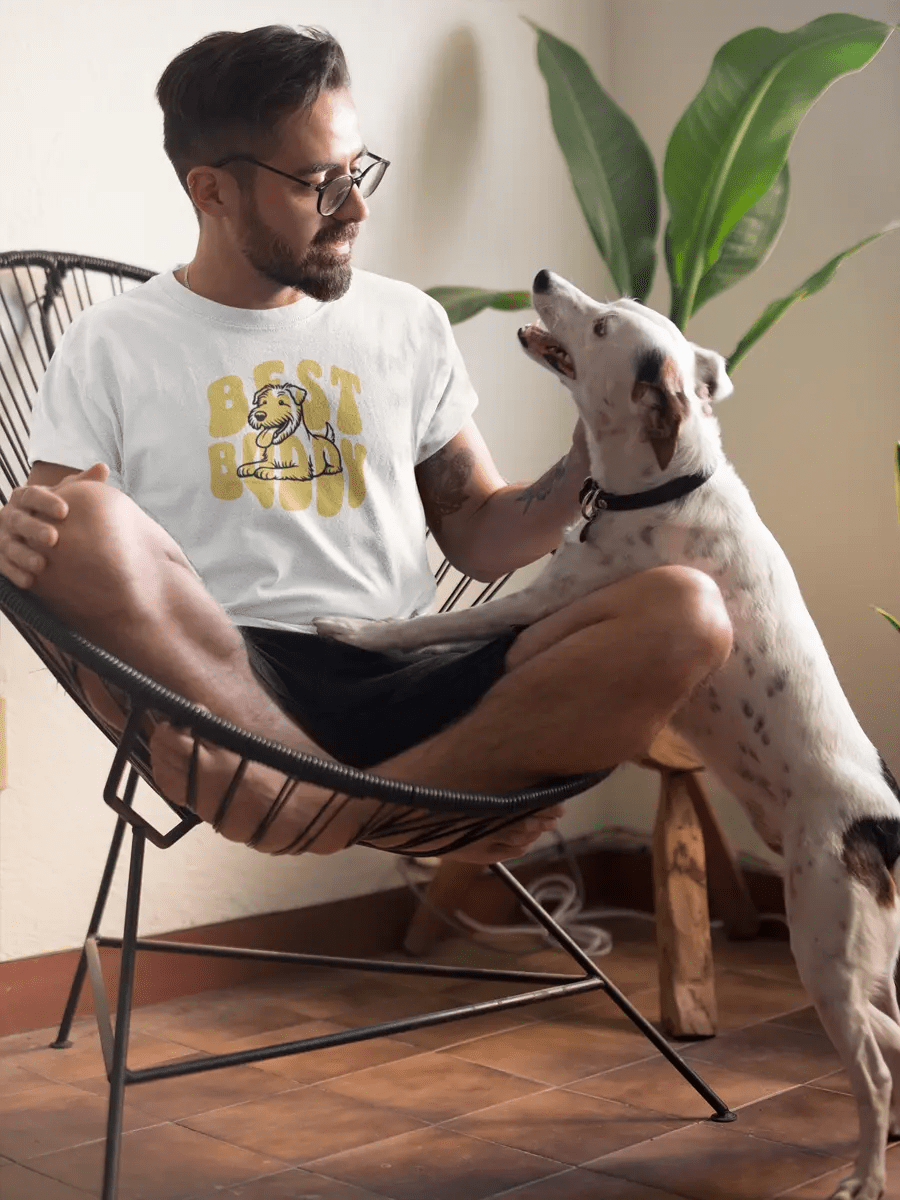 Dog T-Shirt - "Dog is My Best Buddy" for Dog Lovers. - PrintsDog