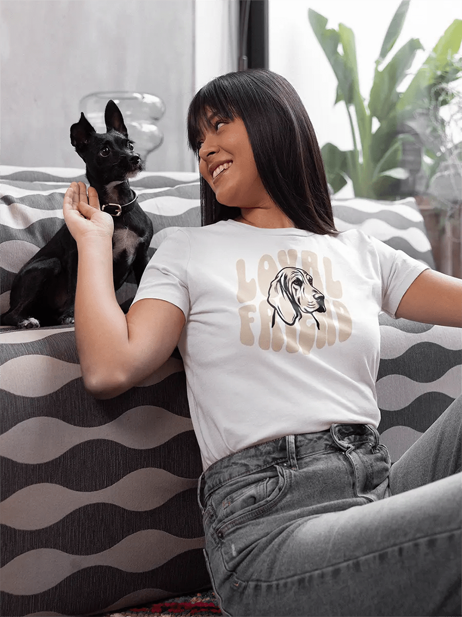 Dog T-Shirt - "Loyal Friend" for Dog Lovers & Pet Owners. - PrintsDog