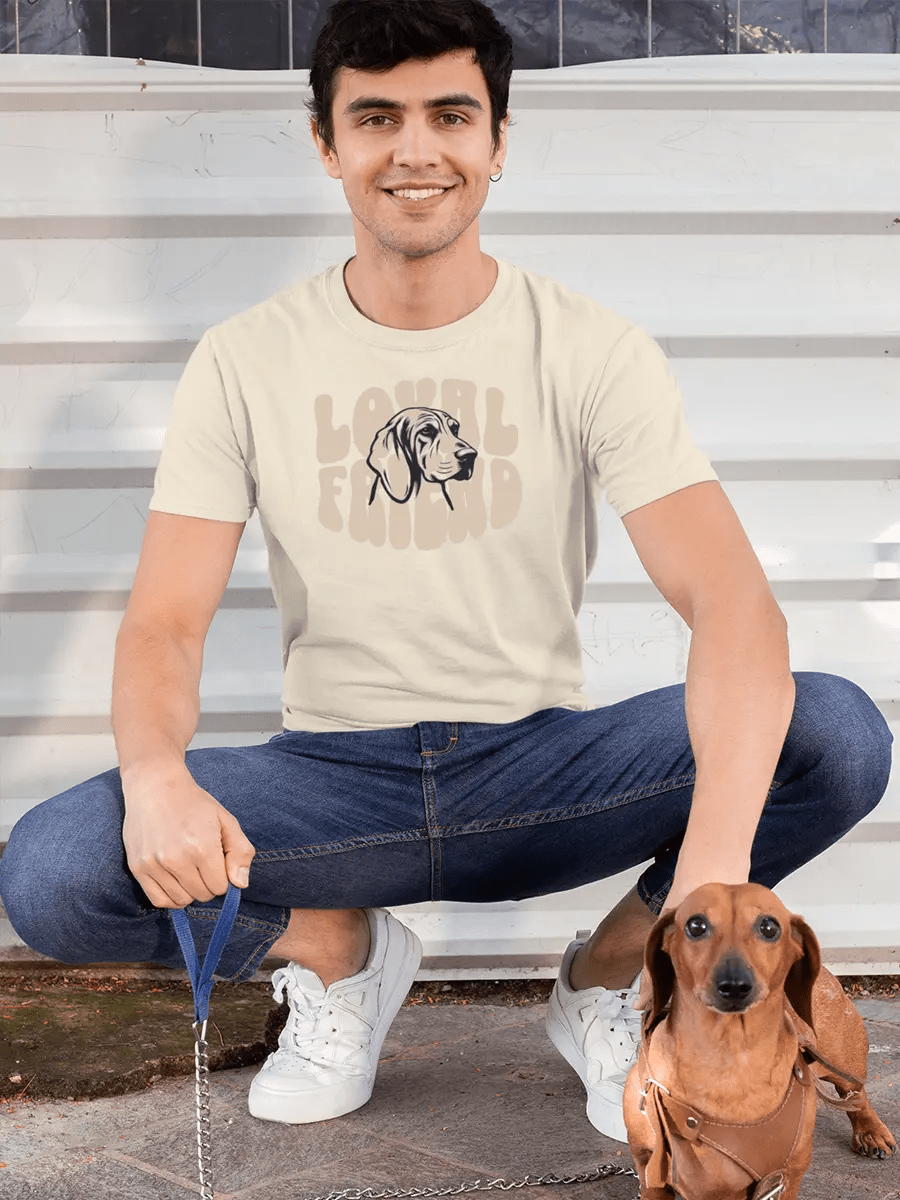 Dog T-Shirt - "Loyal Friend" for Dog Lovers & Pet Owners. - PrintsDog