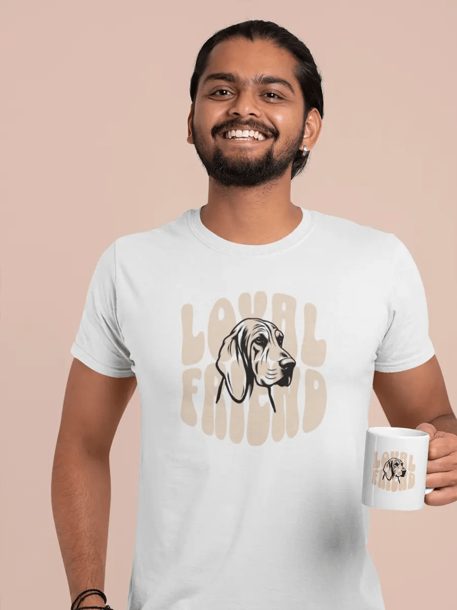Dog T-Shirt - "Loyal Friend" for Dog Lovers & Pet Owners. - PrintsDog