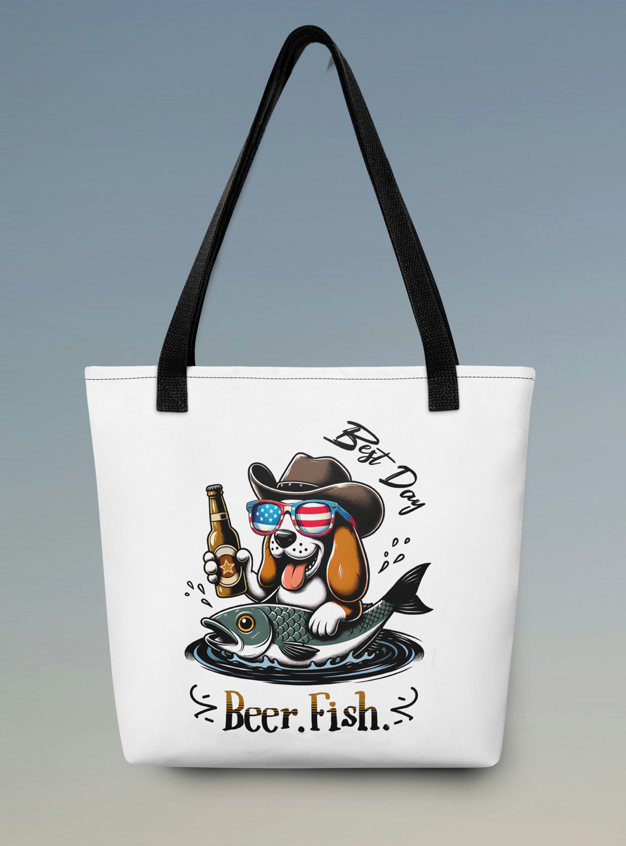 Best Day. Beer. Fish. Tote bag