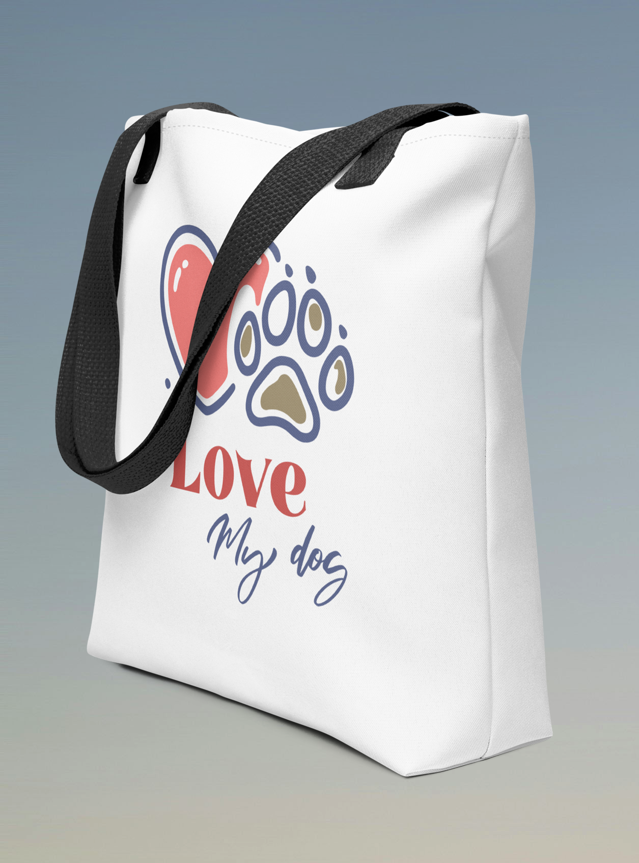 Love my Dog Tote Bag.