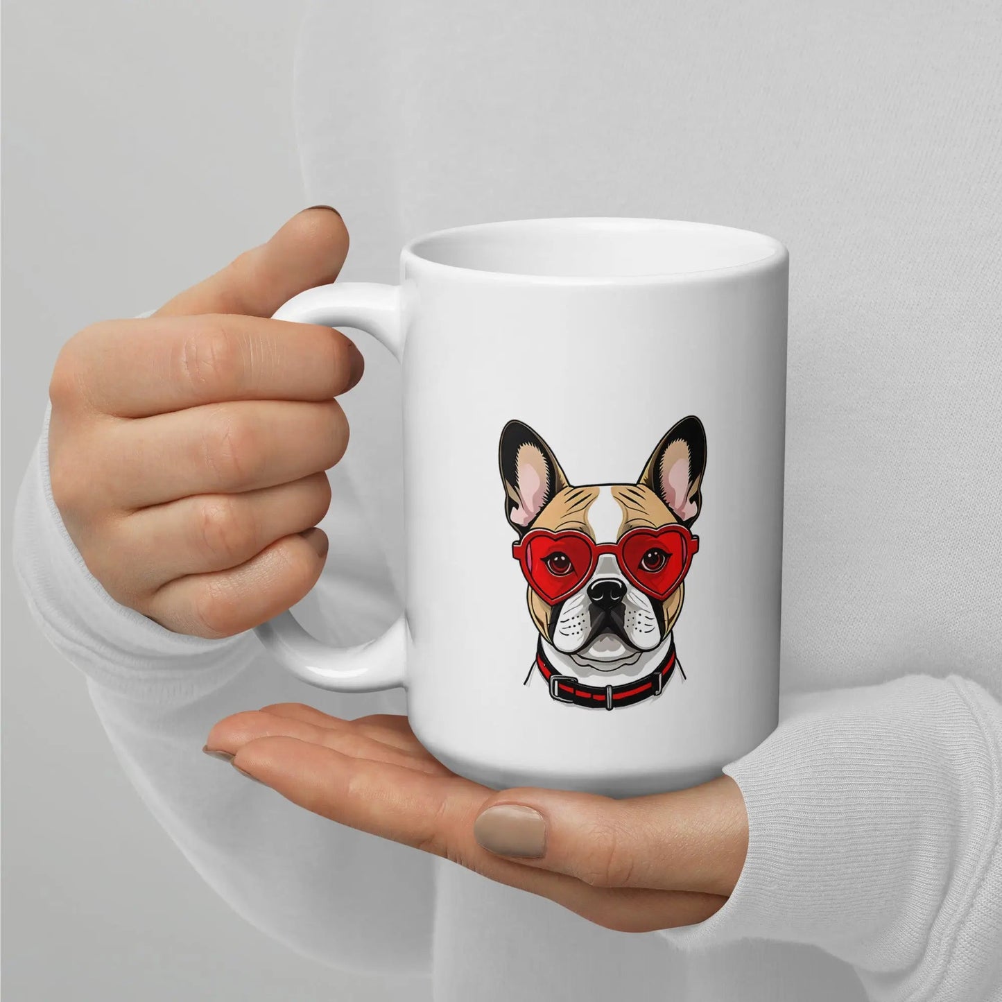 French Bulldog Mug - Ceramic Coffee Cup Gift for Frenchie Lovers. - PrintsDog