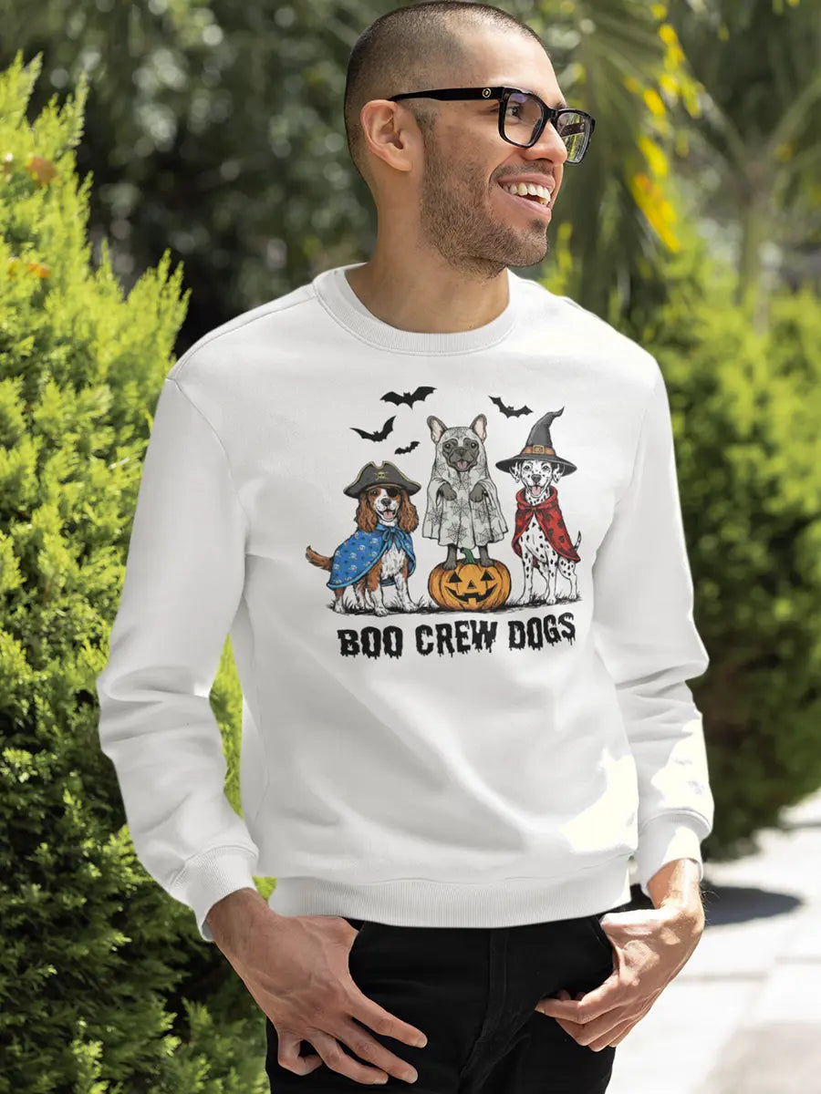 Halloween Dogs Sweatshirt - Funny Dogs in Costumes for Dog Lovers - PrintsDog