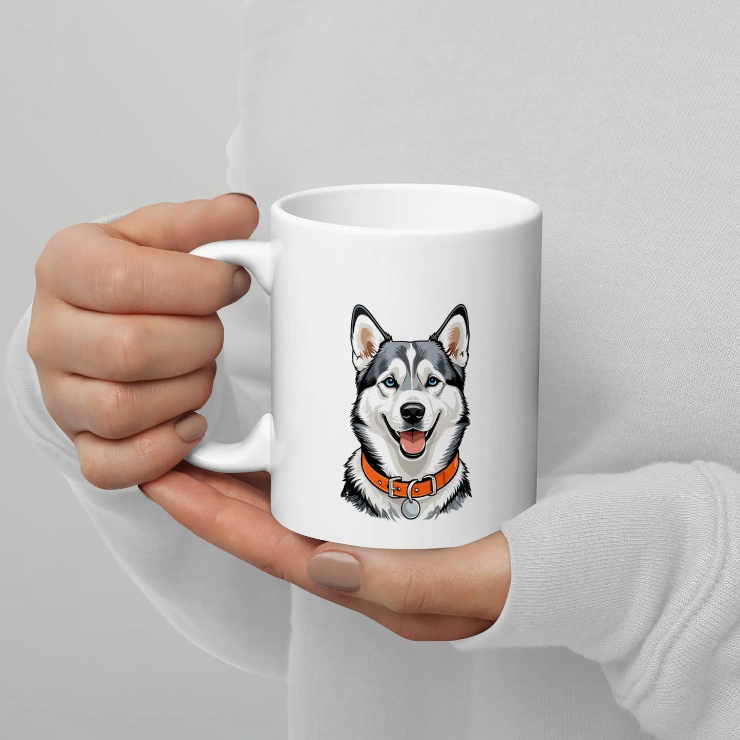 Husky Mug - Ceramic Coffee Cup Gift for Husky Lovers. - PrintsDog