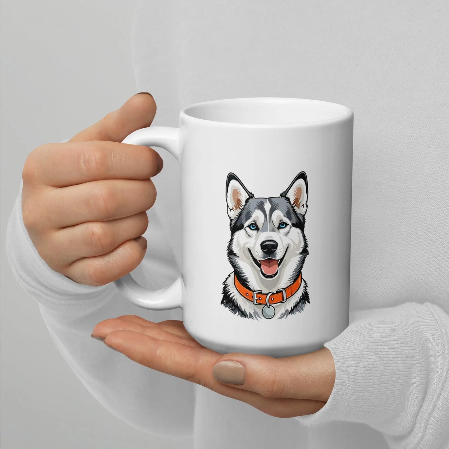 Husky Mug - Ceramic Coffee Cup Gift for Husky Lovers. - PrintsDog