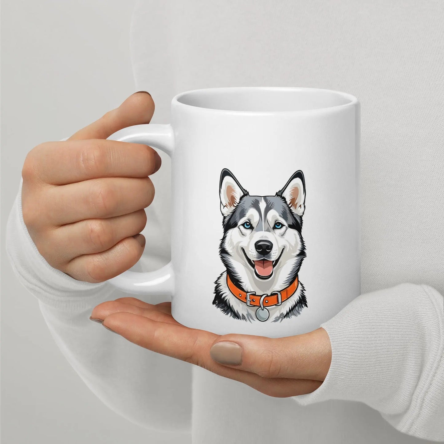 Husky Mug - Ceramic Coffee Cup Gift for Husky Lovers. - PrintsDog