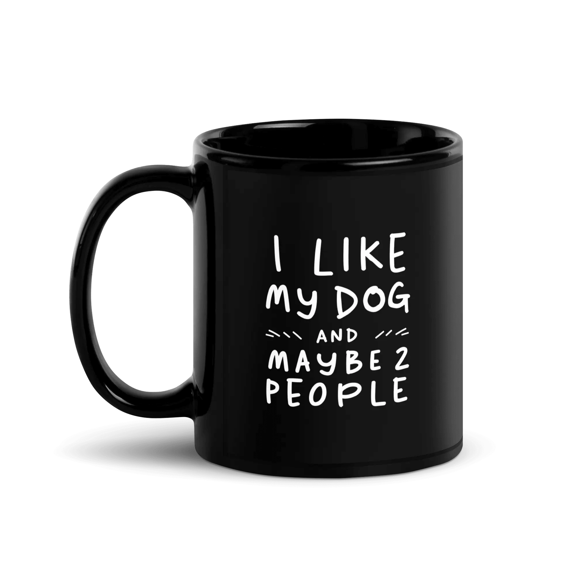 I Like My Dog Mug - Ceramic Coffee Cup Gift for Dog Lovers. - PrintsDog