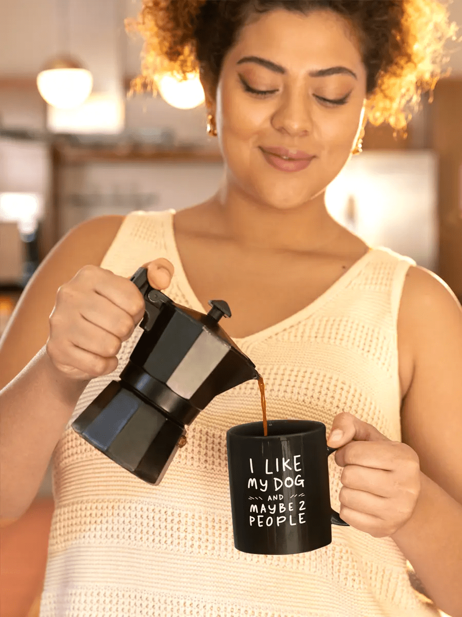 I Like My Dog Mug - Ceramic Coffee Cup Gift for Dog Lovers. - PrintsDog