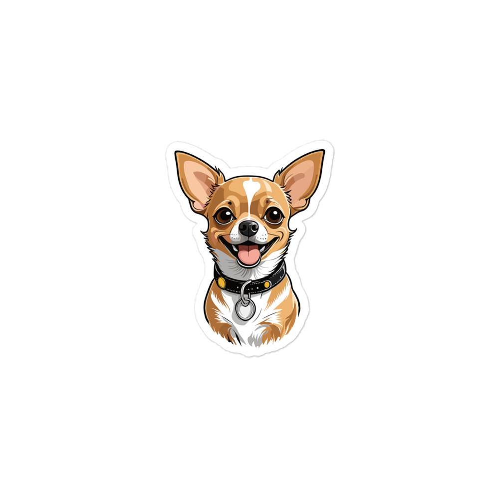 Happy Chihuahua Stickers.