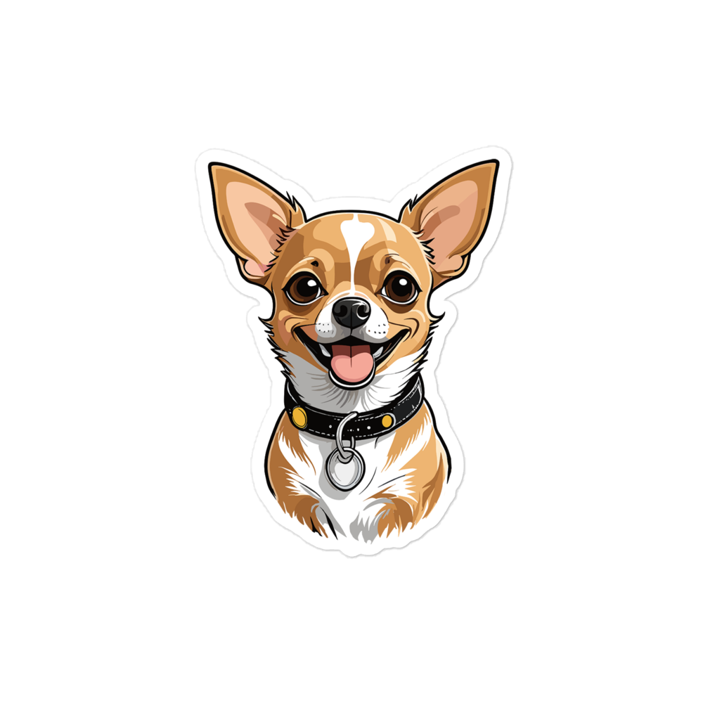 Happy Chihuahua Stickers.