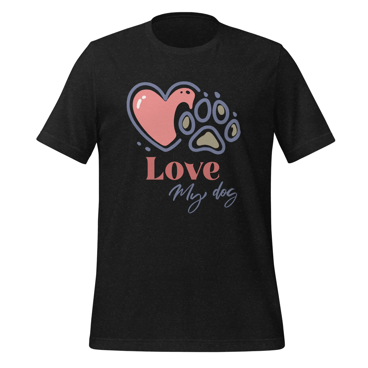 Love My Dog T-Shirt - Dog Lover Tee "Love My Dog". - PrintsDog