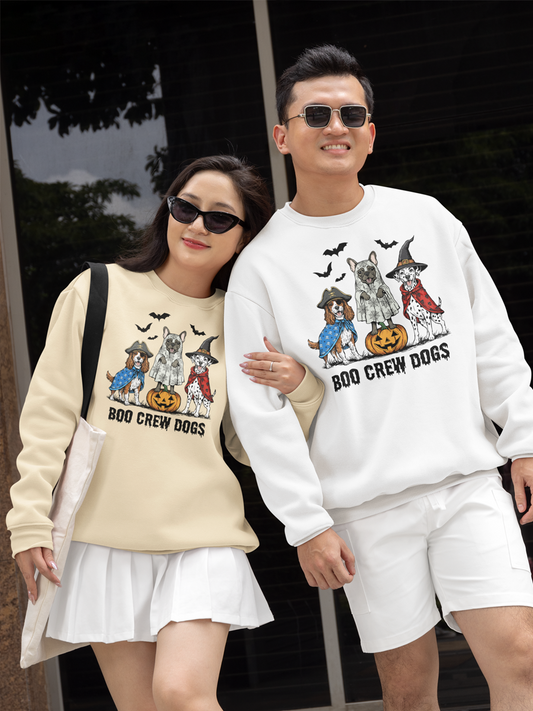 Halloween Dogs. Funny Dogs in Costumes Sweatshirt.