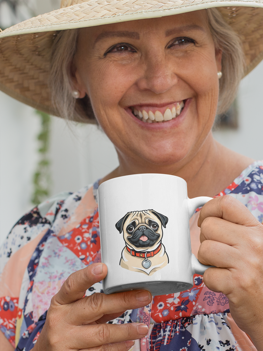 Pug Mug – Cute Ceramic Cup for Dog Lovers.