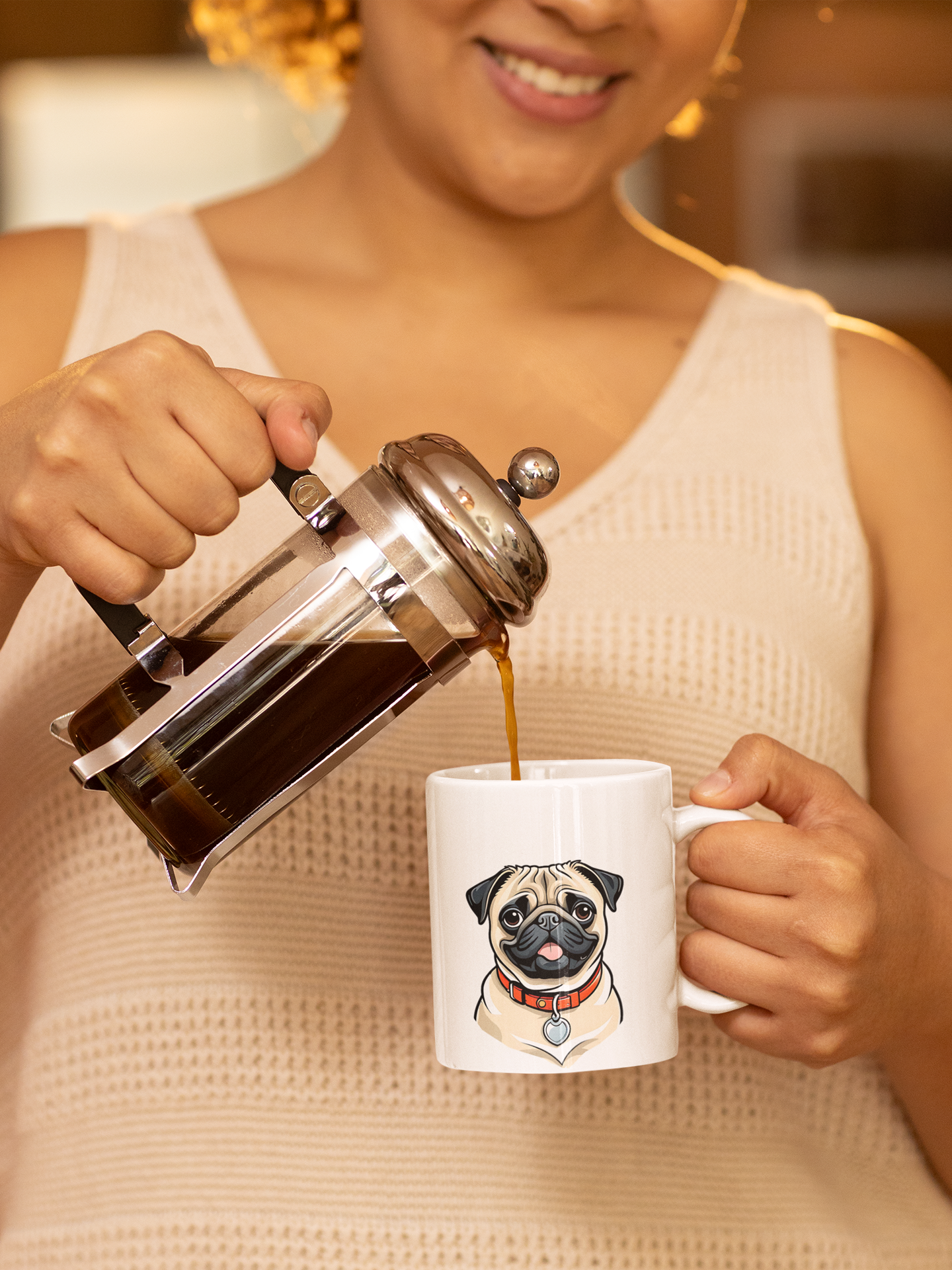 Pug - Ceramic Mug for Dog Lovers.